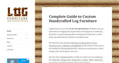 Desktop Screenshot of logfurniture.com